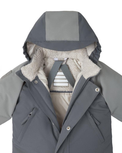 Zimní kombinéza Color Block Fjord Gray Leokid