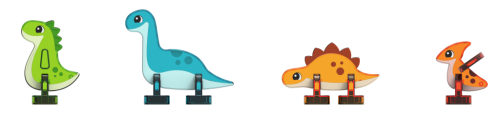 Geomag Magnetic Tiles Dino