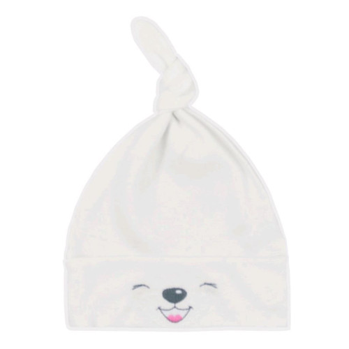 Bavlněná kojenecká čepička Bobas Fashion Lucky krémová
