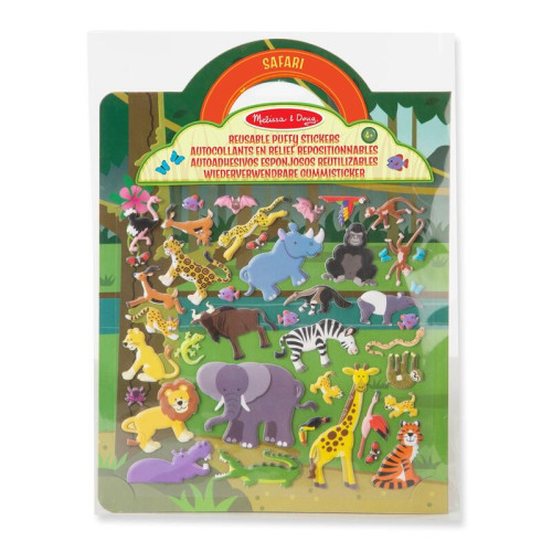 Adhezní sešit se samolepkami Safari Melissa & Doug