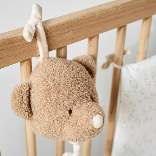 Hračka hudební Teddy medvídek Nattou 16 cm, 0 m+