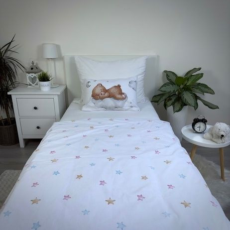 Povlečení do postýlky Medvídek Ribbon Baby 100 x 135, 40 x 60 cm Jerry Fabrics