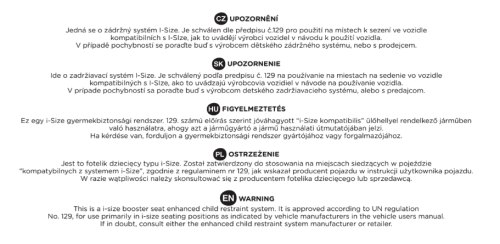 Podsedák Optimus Pro i-Size 125 - 150 cm (22 - 36 kg) Petite & Mars