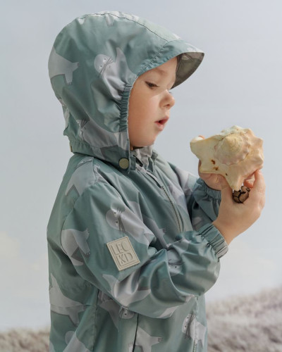 Větrovka Shells Sea Tot Green Leokid