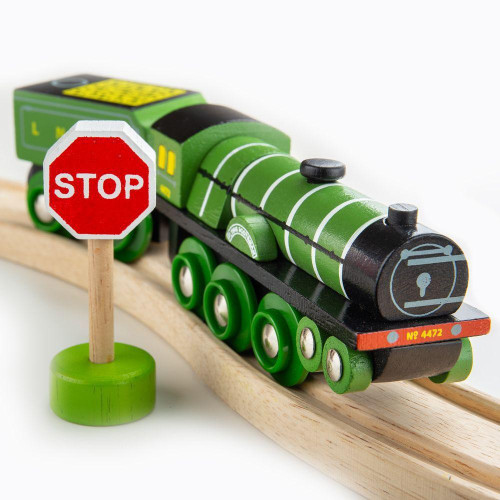 Dřevěná replika lokomotiva Flying Scotsman Bigjigs Rail