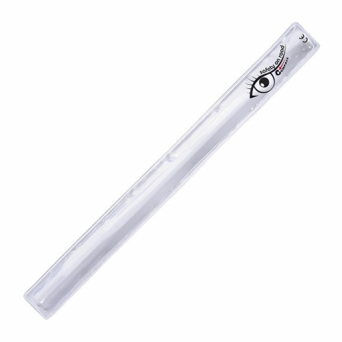 Reflexní samonavíjecí pásek Roller stříbrný 30 cm