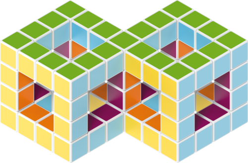 Geomag Magicube Art 64 dílků