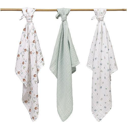 Mušelínové plenky Super Soft růžové 3 ks 70x70 cm BabyOno