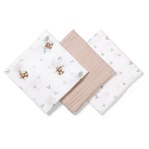 Mušelínové plenky Super Soft růžové 3 ks 70x70 cm BabyOno