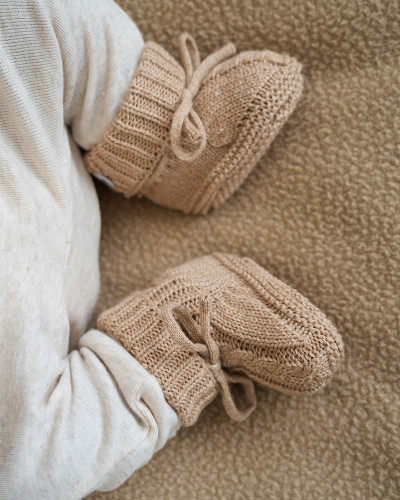 Capáčky Knit Cable Fudge Vel. 0 - 6 měsíců Lodger