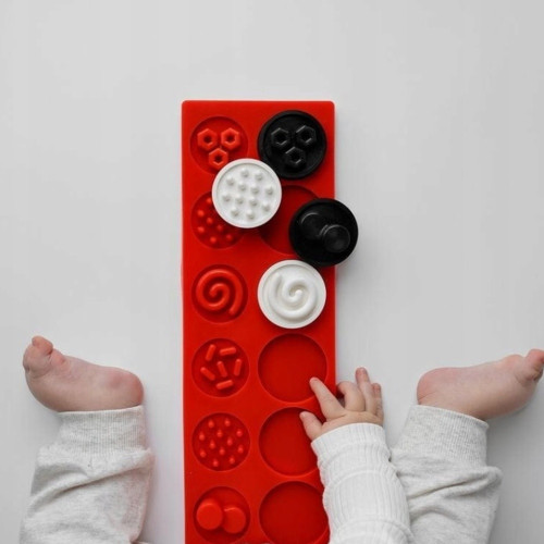 Puzzle senzorická kolečka XL, kontrastní