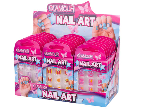Sada nalepovacích nehtů 12 ks Glamour