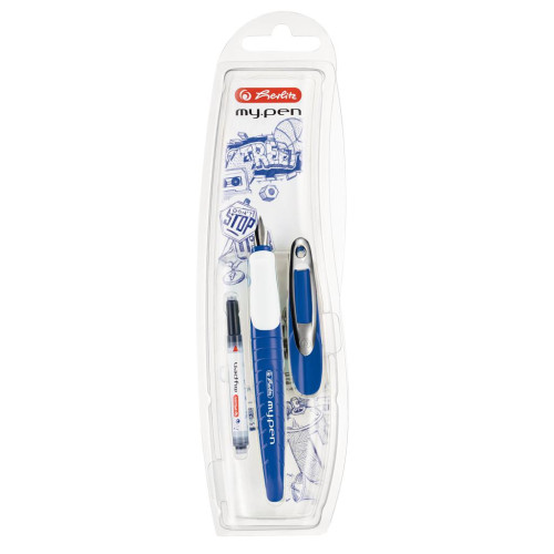 Pero bombičkové my.pen M modro-bílé Herlitz