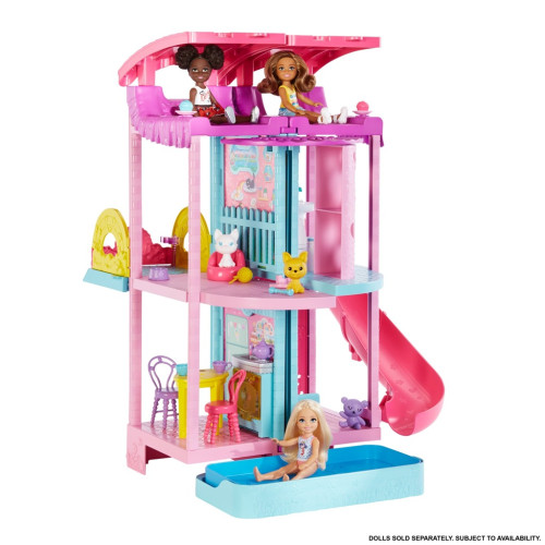 Chelsea dům se skluzavkou Barbie