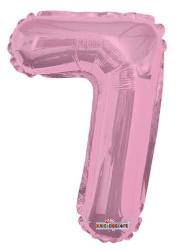 Nafukovací číslice růžová 35 cm