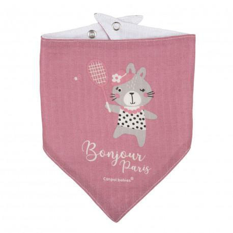 Mušelínový slintáček Bonjour Paris 2 ks Canpol babies