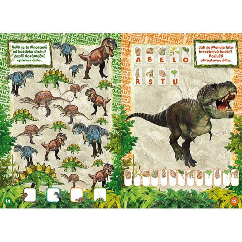 Tetování s aktivitami Dinosauři