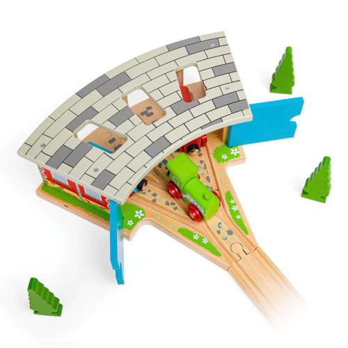 Trojité depo s vraty Bigjigs Rail