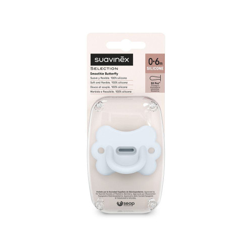 Šidítko fyziologické silikon Butterfly 0-6 m SX PRO Colour Essence Suavinex