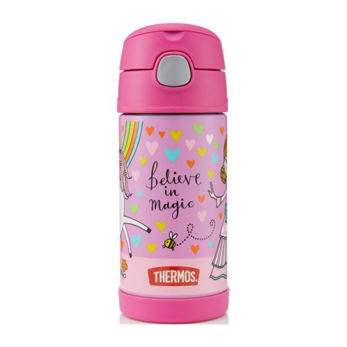 Dětská termoska s brčkem 355 ml