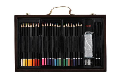 Sada na malování - Art box kreativní sada 79 ks v dřevěném kufříku