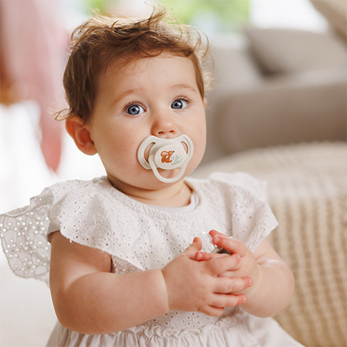 Dudlíky silikonové symetrické 6 - 18 m, 2 ks BabyOno