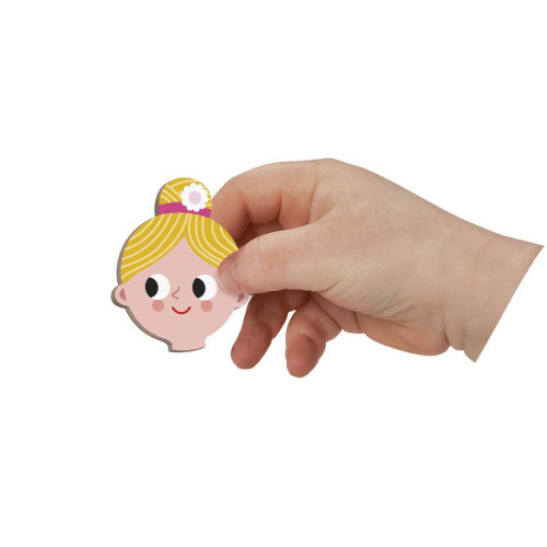Magnetická kniha skládačka pro děti Povolání Magnetibook Janod