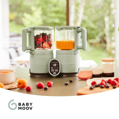 Multifunkční přístroj Nutribaby Glass Celadon Green Babymoov