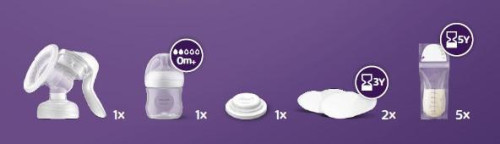 Odsávačka mateřského mléka manuální SCF430/20 Philips Avent
