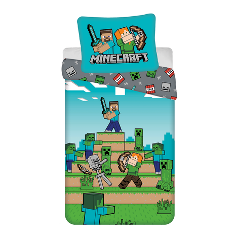 Povlečení Minecraft "We Got This" 140 x 200, 70 x 90 cm Jerry Fabrics