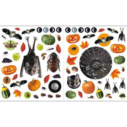 400 samolepek Halloween