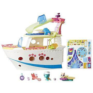 Littlest Pet Shop Hrací set - výletní loď se 3 zvířátky
