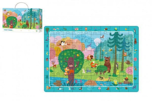 Puzzle Přátelé z lesa 45 x 31cm 80 dílků