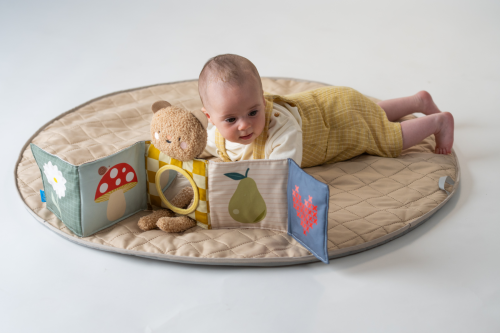 Medvídek plyšový s knížkou Snuggle Bear Taf Toys
