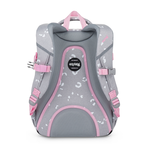 Studentský batoh Oxy Scooler Grey geometric OxyBag