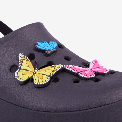 Amulety - ozdoby na boty Amuletz Set motýlků mix Coqui