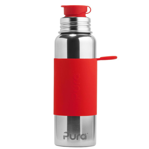 Nerezová láhev se sportovním uzávěrem, Pura 850 ml