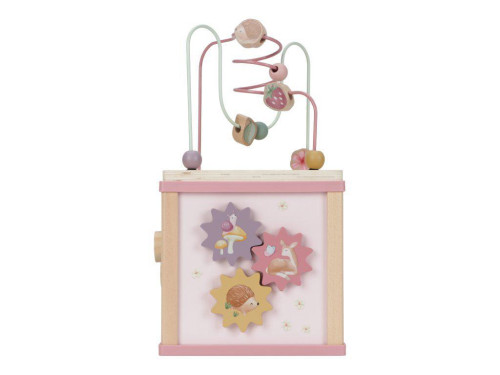Kostka s aktivitami dřevěná Fairy Garden Little Dutch