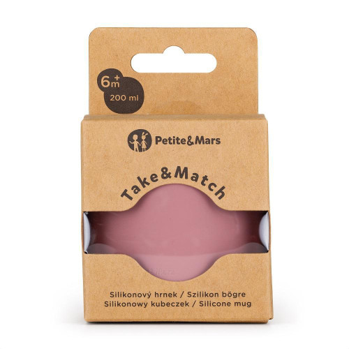 Hrnek silikonový Take&Match 6 m+ Petite&Mars