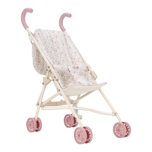 Kočárek pro panenky golfky skládací Soft Flowers Little Dutch