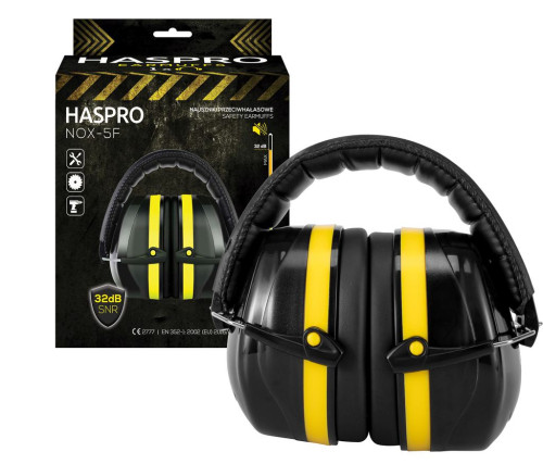 Chrániče sluchu Nox-5F, SNR 32dB černé Haspro