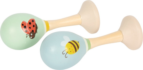 Dřevěné rumba koule Včelka a Beruška sada 2 ks small foot