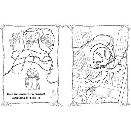 100 samolepek s omalovánkami Spidey