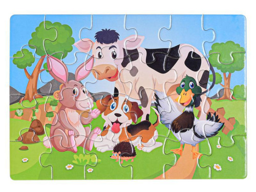Puzzle dětské zvířátka 24 dílků