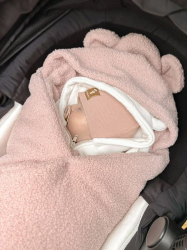 Oteplený fusák, deka s kapucí do autosedačky Beránek Baby Nellys