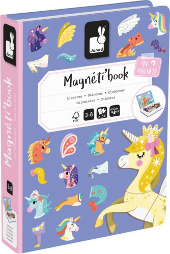 Magnetibook Jednorožec Magnetická kniha pro děti Janod