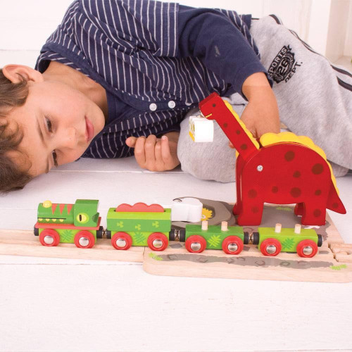 Dinosauří jeřáb Bigjigs Rail