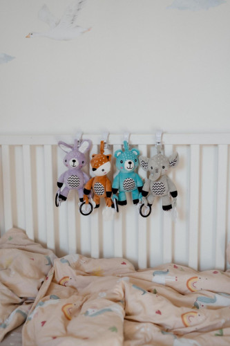 Chrastítko plyš 30 cm závěs na postýlku/kočárek 0 m+ babyted