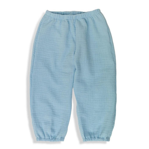 Dětské mušelínové kalhoty Luca Blue Esito