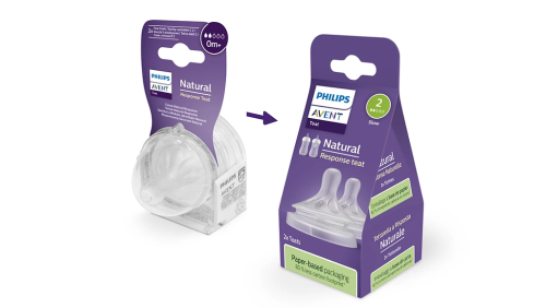 Dudlík Natural Response 2 Philips AVENT pomalý průtok 0 m+, 2 ks